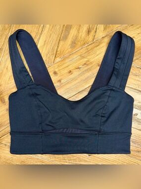 FP Movement Free People Black Mesh Cutout Twist Back Sports Bra Top Size XS/S
